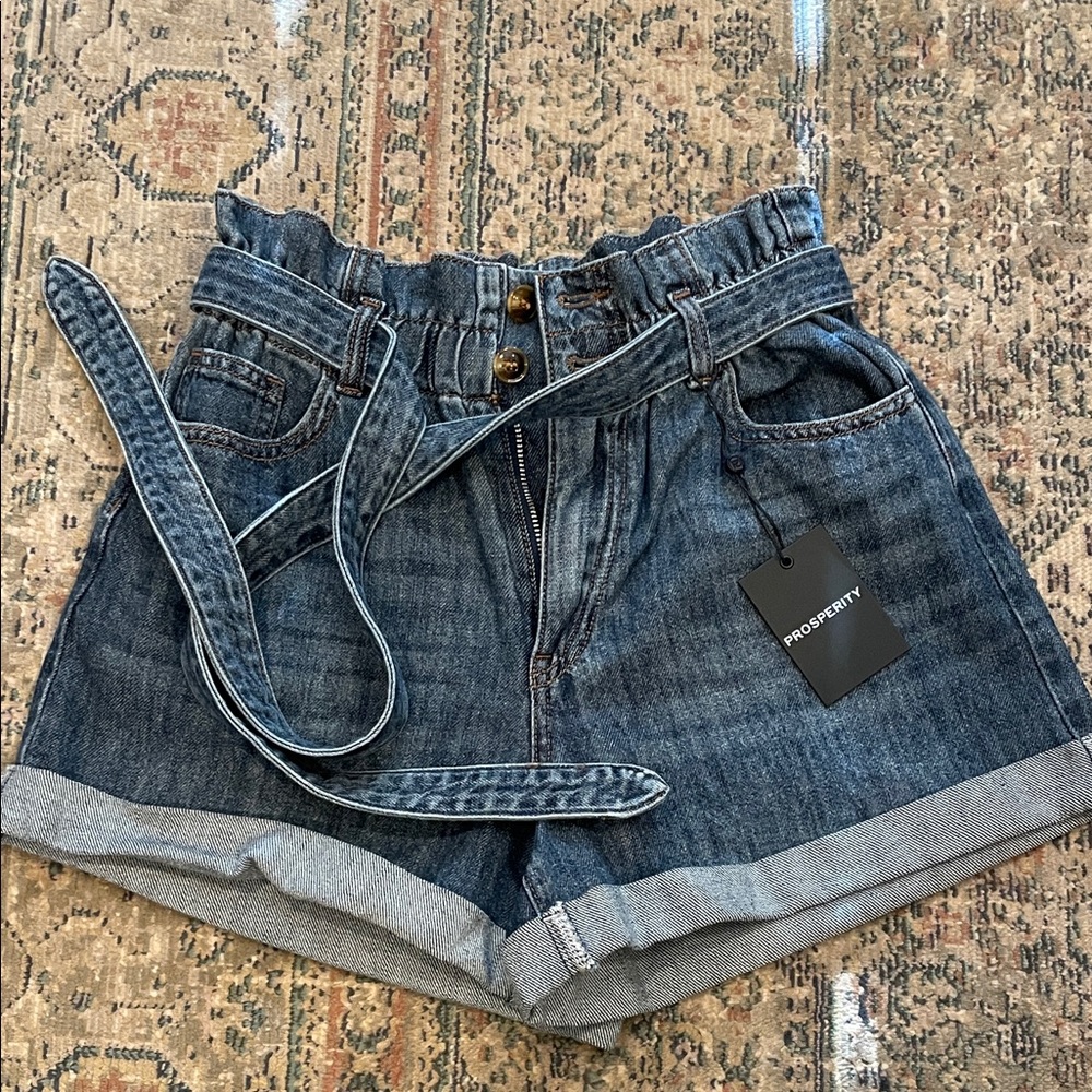 Prosperity Women's Dark Blue Denim Shorts